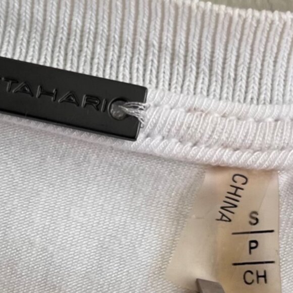 Elie Tahari White Silk Asymmetrical Layered Tank Top Small - Picture 5 of 8